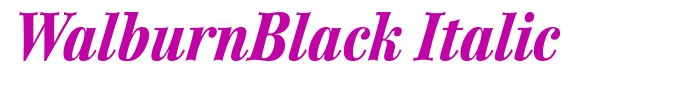 WalburnBlack Italic